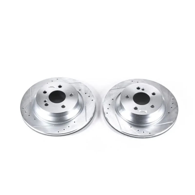 PowerStop Rear Drilled & Slotted Rotors Pair fits 2015-2017 Mercedes-Benz CLS400 / 2006 Mercedes-Benz CLS500 / 2007-2011 M...
