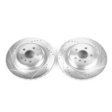 Load image into Gallery viewer, PowerStop Rear Drilled &amp; Slotted Rotors Pair fits 2016 2017 Mercedes-Benz GLE300D / 2016-2018 Mercedes-Benz GLE350 / 2016 ...