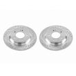 Load image into Gallery viewer, PowerStop Rear Drilled &amp; Slotted Rotors Pair fits 2017 Hyundai Azera / 2018-2020 Hyundai Elantra GT / 2017-2021 Hyundai Io...