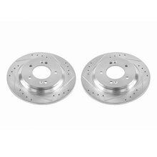 Load image into Gallery viewer, PowerStop Rear Drilled &amp; Slotted Rotors Pair fits 2017 Hyundai Azera / 2018-2020 Hyundai Elantra GT / 2017-2021 Hyundai Io...
