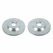 Load image into Gallery viewer, PowerStop Rear Drilled &amp; Slotted Rotors Pair fits 2019-2023 Mercedes-Benz CLS450 / 2019-2021 Mercedes-Benz CLS53 Amg / 201...