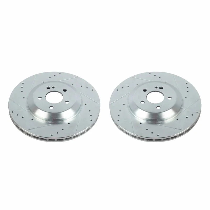 PowerStop Rear Drilled & Slotted Rotors Pair fits 2019-2023 Mercedes-Benz CLS450 / 2019-2021 Mercedes-Benz CLS53 Amg / 201...
