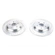Load image into Gallery viewer, PowerStop Rear Drilled &amp; Slotted Rotors Pair fits 2021-2025 Ford Bronco SPORT / 2023-2025 Ford Escape / 2020-2022 Ford Esc...