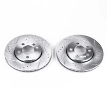 Load image into Gallery viewer, PowerStop Rear Drilled &amp; Slotted Rotors Pair fits Audi TT / 2000-2006 Audi TT Quattro / 2002-2005 Volkswagen Golf GL / 200...