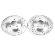 Load image into Gallery viewer, PowerStop Rear Drilled &amp; Slotted Rotors Pair fits Buick LeSabre / 2000-2005 Buick LeSabre Custom / 1997-2005 Buick Park Av...