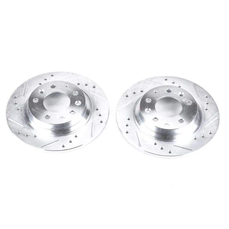 PowerStop Rear Drilled & Slotted Rotors Pair fits Ford Fusion / 2010-2012 Ford Fusion Hybrid / 2006-2012 Ford Fusion S / 2...