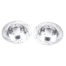 Load image into Gallery viewer, PowerStop Rear Drilled &amp; Slotted Rotors Pair fits Ford Fusion / 2010-2012 Ford Fusion Hybrid / 2006-2012 Ford Fusion S / 2...