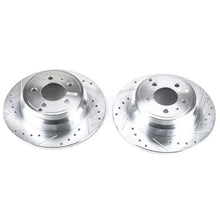 Load image into Gallery viewer, PowerStop Rear EVOLUTION Drilled &amp; Slotted Rotors - Main Product View