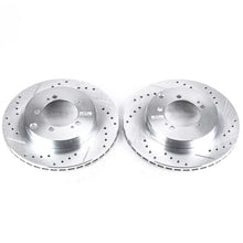 Load image into Gallery viewer, PowerStop Rear EVOLUTION Drilled &amp; Slotted Rotors - Main Product View