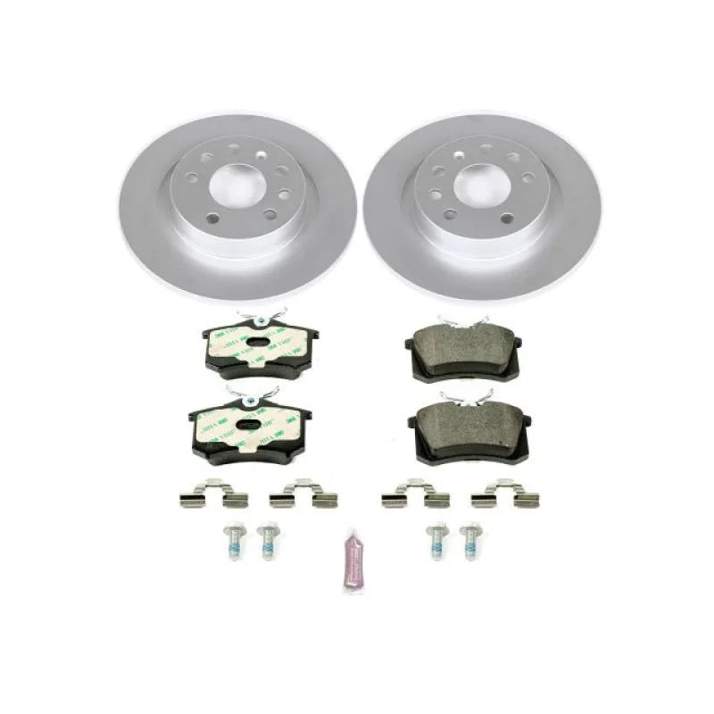 PowerStop Rear Euro-Stop Brake Kit fits 1998-2004 Audi A6 / 2003-2005 Volkswagen Passat GL / 2004-2005 Volkswagen Passat G...