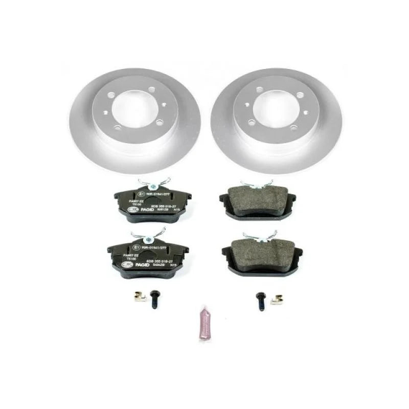 PowerStop Rear Euro-Stop Brake Kit fits 2000-2004 Volvo S40 / V40 - Main Product View