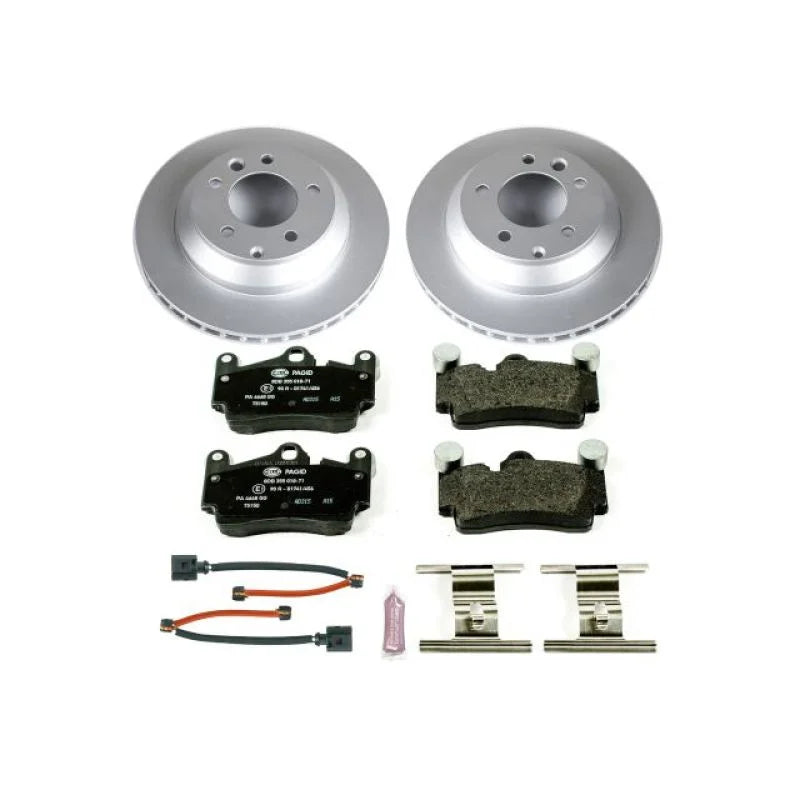 PowerStop Rear Euro-Stop Brake Kit fits 2007-2015 Audi Q7 / 2009 2010 Audi Q7 TDI / 2004-2010 Porsche Cayenne / 2008-2010 ...