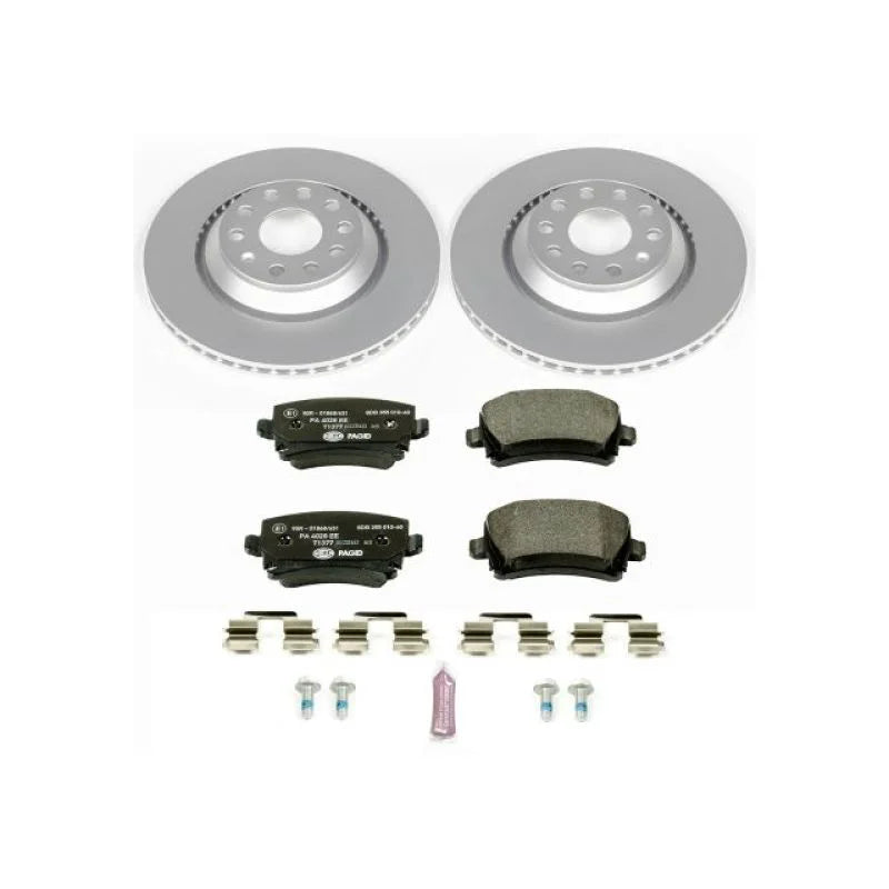 PowerStop Rear Euro-Stop Brake Kit fits 2009-2016 Volkswagen CC / 2015-2021 Volkswagen GTI / 2012-2013 Volkswagen Golf R /...