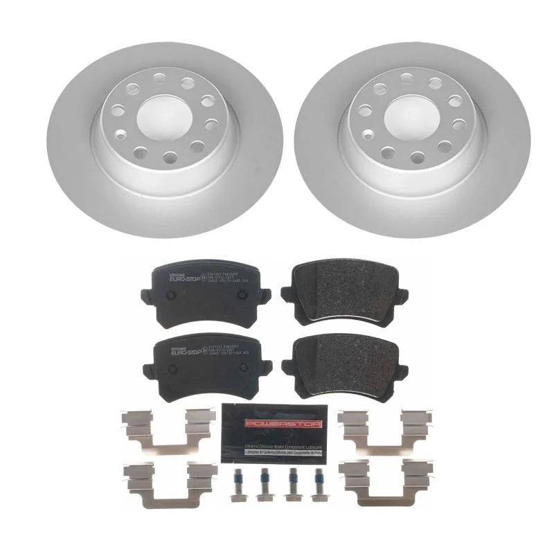 PowerStop Rear Euro-Stop Brake Kit fits 2009 Volkswagen Passat / 2009 Volkswagen Passat Komfort - Main Product View