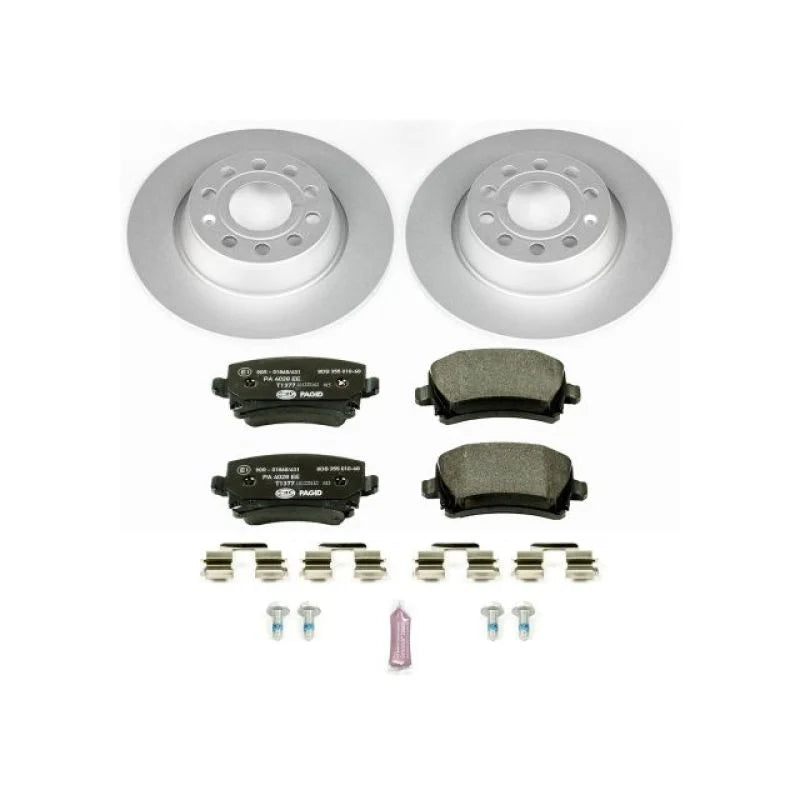 PowerStop Rear Euro-Stop Brake Kit fits 2013 Audi A3 / 2007 Volkswagen Eos 2.0T / 2008-2010 Volkswagen Eos Komfort / 2008 ...