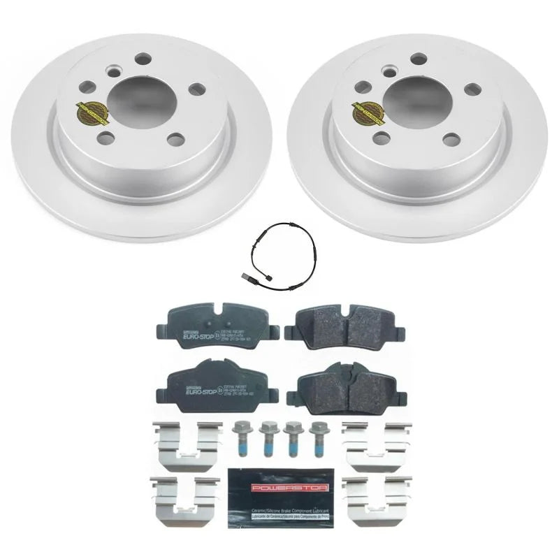 PowerStop Rear Euro-Stop Brake Kit fits 2014-2024 Mini Cooper - Main Product View
