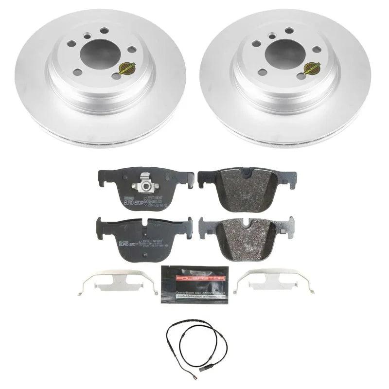 PowerStop Rear Euro-Stop Brake Kit fits 2016 BMW 328I / 2015-2016 BMW 328I xDrive / 2017-2018 BMW 330I / 2017-2018 BMW 330...
