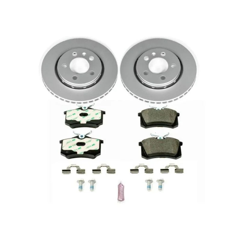 PowerStop Rear Euro-Stop Brake Kit fits Audi TT / 2000-2006 Audi TT Quattro / 2002-2004 Volkswagen Golf GTI / 2004 Volkswa...