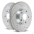 Load image into Gallery viewer, PowerStop Rear Evolution Drilled &amp; Slotted Rotor - Pair fits 2019-2020 Subaru Ascent - Main Product View