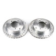 Load image into Gallery viewer, PowerStop Rear Evolution Drilled &amp; Slotted Rotors - Main Product View