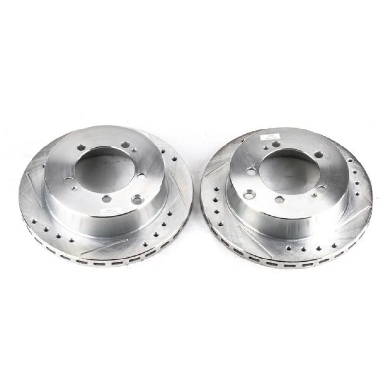 PowerStop Rear Evolution Drilled & Slotted Rotors - Main Product View