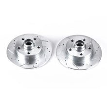 Load image into Gallery viewer, PowerStop Rear Evolution Drilled &amp; Slotted Rotors - Main Product View