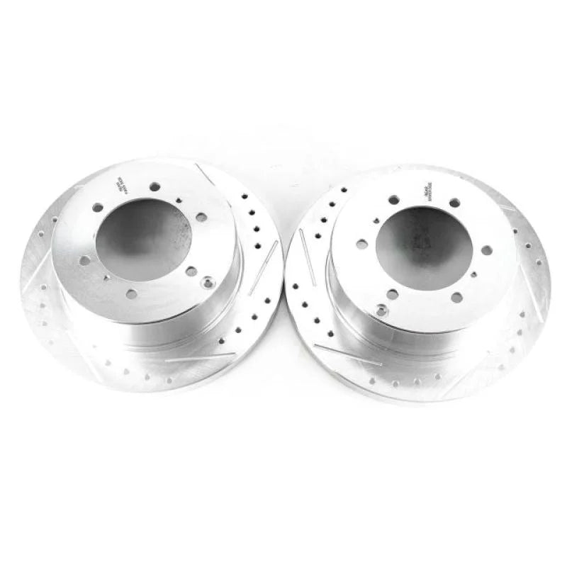 PowerStop Rear Evolution Drilled & Slotted Rotors - Main Product View