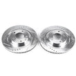 Load image into Gallery viewer, PowerStop Rear Evolution Drilled &amp; Slotted Rotors - Pair fits 1993-1995 Mazda Rx-7 - Main Product View