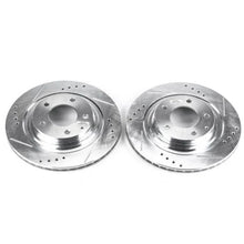 Load image into Gallery viewer, PowerStop Rear Evolution Drilled &amp; Slotted Rotors - Pair fits 1993-1995 Mazda Rx-7 - Main Product View