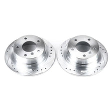 Load image into Gallery viewer, PowerStop Rear Evolution Drilled &amp; Slotted Rotors - Pair fits 1995-1999 BMW 318TI - Main Product View