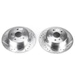 Load image into Gallery viewer, PowerStop Rear Evolution Drilled &amp; Slotted Rotors - Main Product View