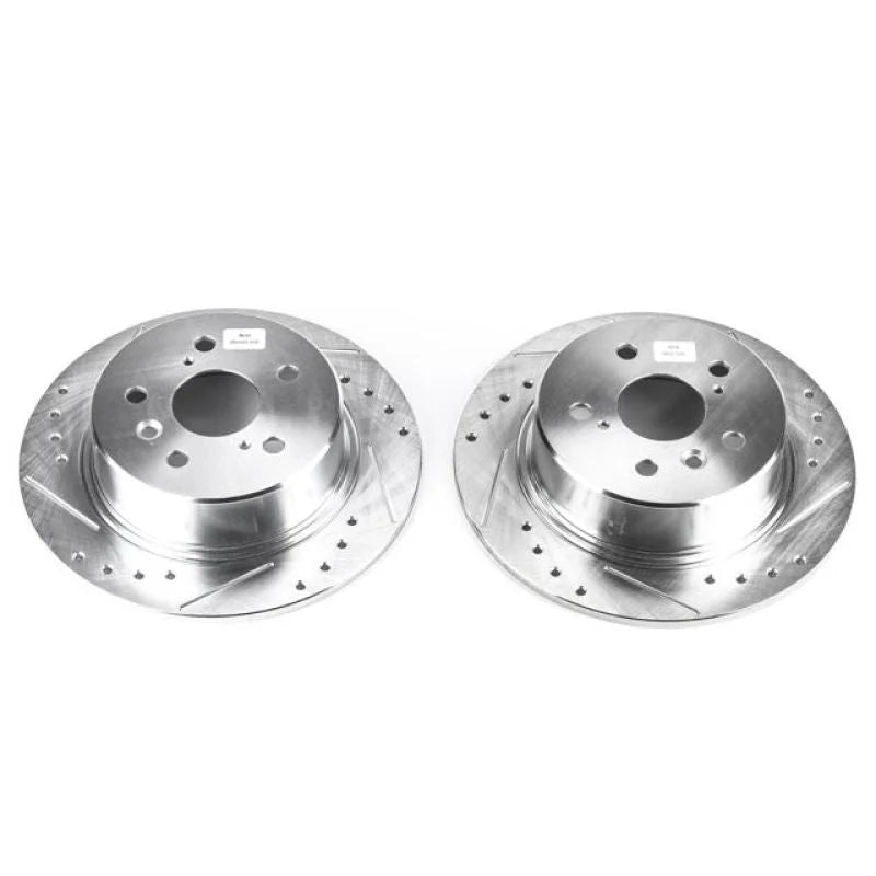 PowerStop Rear Evolution Drilled & Slotted Rotors - Main Product View