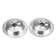 Load image into Gallery viewer, PowerStop Rear Evolution Drilled &amp; Slotted Rotors - Main Product View