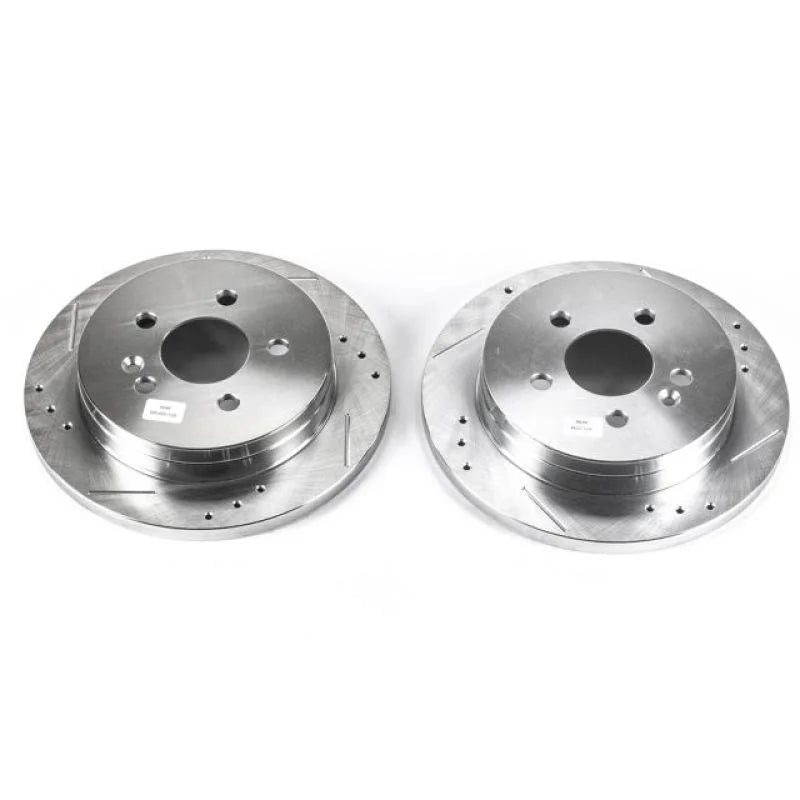 PowerStop Rear Evolution Drilled & Slotted Rotors - Main Product View