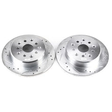 Load image into Gallery viewer, PowerStop Rear Evolution Drilled &amp; Slotted Rotors - Main Product View