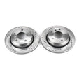 Load image into Gallery viewer, PowerStop Rear Evolution Drilled &amp; Slotted Rotors - Main Product View