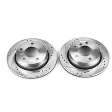 Load image into Gallery viewer, PowerStop Rear Evolution Drilled &amp; Slotted Rotors - Main Product View