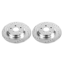 Load image into Gallery viewer, PowerStop Rear Evolution Drilled &amp; Slotted Rotors - Main Product View