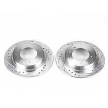 Load image into Gallery viewer, PowerStop Rear Evolution Drilled &amp; Slotted Rotors - Pair fits 2000-2004 Volvo S40 / V40 - Main Product View