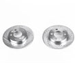 Load image into Gallery viewer, PowerStop Rear Evolution Drilled &amp; Slotted Rotors - Pair fits 2000-2006 Audi TT / TT Quattro - Main Product View