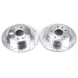 Load image into Gallery viewer, PowerStop Rear Evolution Drilled &amp; Slotted Rotors - Pair fits 2001-2003 Acura CL - Main Product View