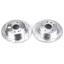Load image into Gallery viewer, PowerStop Rear Evolution Drilled &amp; Slotted Rotors - Pair fits 2001-2003 Acura CL - Main Product View