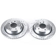 Load image into Gallery viewer, PowerStop Rear Evolution Drilled &amp; Slotted Rotors - Main Product View