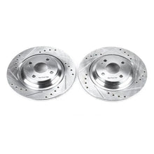 Load image into Gallery viewer, PowerStop Rear Evolution Drilled &amp; Slotted Rotors - Pair fits 2001-2005 Mazda Miata - Main Product View
