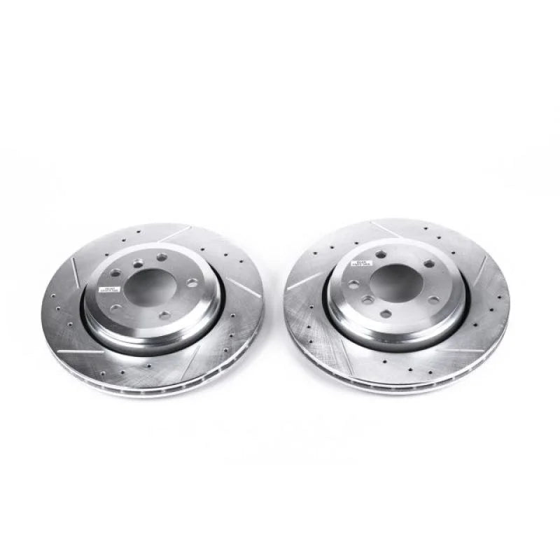 PowerStop Rear Evolution Drilled & Slotted Rotors - Main Product View