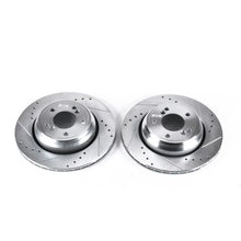Load image into Gallery viewer, PowerStop Rear Evolution Drilled &amp; Slotted Rotors - Pair fits 2001-2006 BMW M3 / 2000-2003 BMW M5 - Main Product View