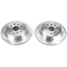 Load image into Gallery viewer, PowerStop Rear Evolution Drilled &amp; Slotted Rotors - Pair fits 2001-2006 Lexus LS430 - Main Product View