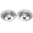 Load image into Gallery viewer, PowerStop Rear Evolution Drilled &amp; Slotted Rotors - Pair fits 2002-2004 Ford Focus SVT - Main Product View