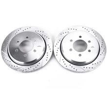 Load image into Gallery viewer, PowerStop Rear Evolution Drilled &amp; Slotted Rotors - Main Product View