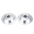 Load image into Gallery viewer, PowerStop Rear Evolution Drilled &amp; Slotted Rotors - Main Product View